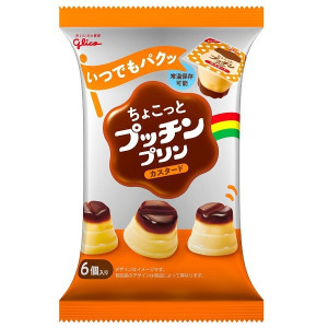 구리코(glico) 한입 크기 푸칭푸딩 커스터드맛 120g