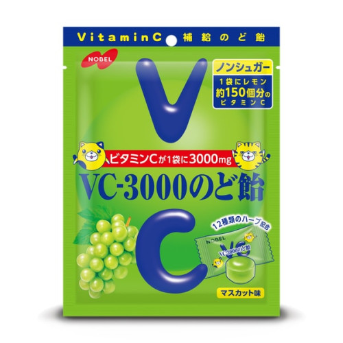 노벨 VC-3000 목캔디 청포도맛 90g