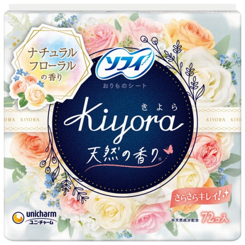 소피 Kiyora(키요라) 내추럴 플로럴 향기 14cm 72매입