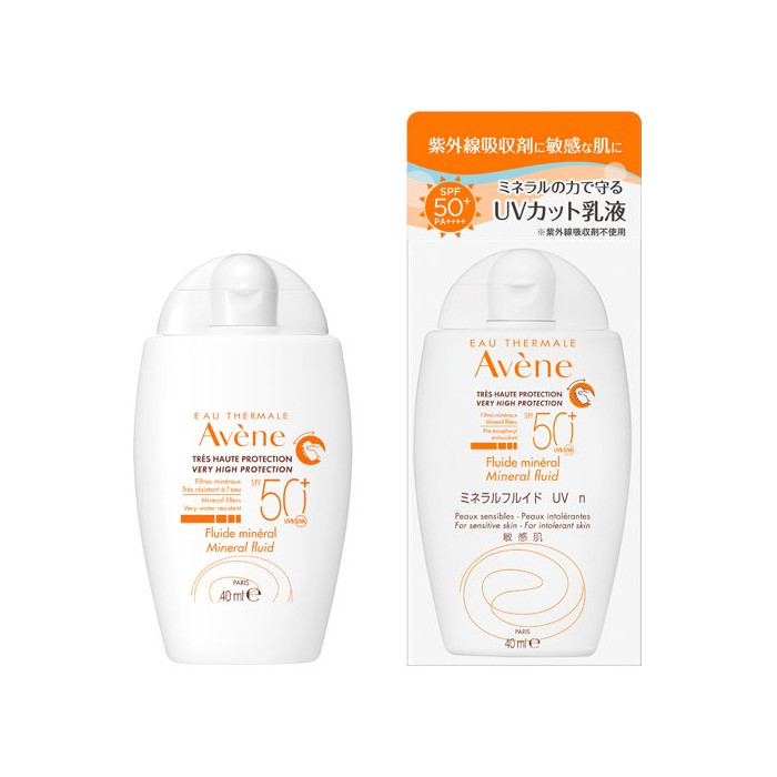 시세이도 아벤느 미네랄 플루이드 UV 40ml [선크림용 로션 민감성 피부용 SPF50+ · PA+++]