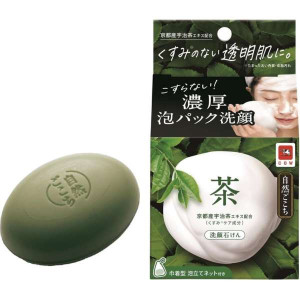 카우브랜드 교토 우지차 엑기스 배합 세안 비누 80g