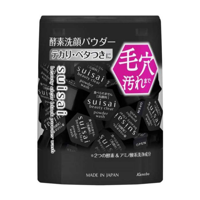 suisai 수이사이 뷰티 클리어 블랙 파우더워시 32개