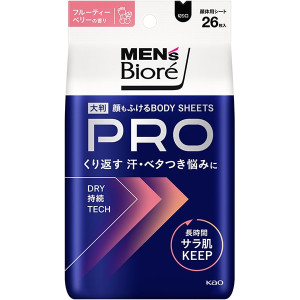 멘즈 비오레 페이스&바디 시트 PRO 프루티베리 26매