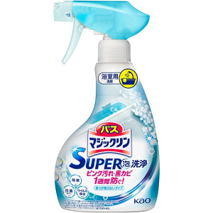 바스 매직크린 SUPER 거품 세정 향이 남지 않는 타입 본체 350ml 욕실 세제