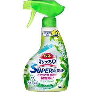 바스 매직크린 SUPER 거품 세정 그린허브향 본체 350ml