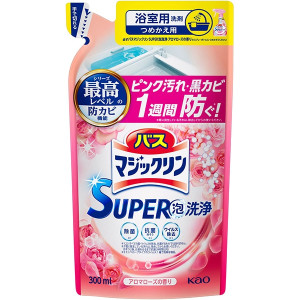 바스 매직크린 SUPER 거품세정 로즈 리필 300ml