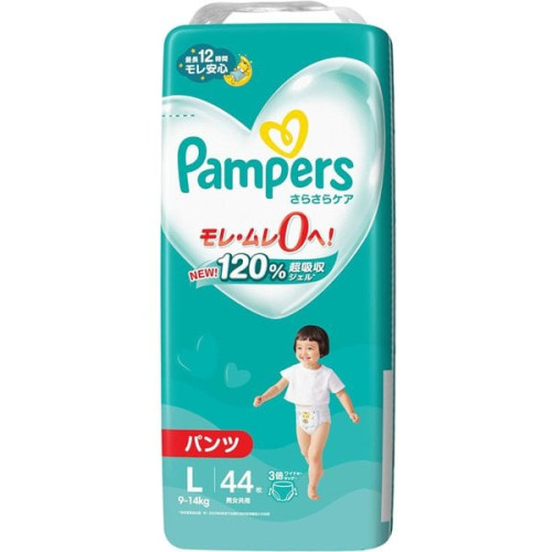 P&G 팸퍼스 사라사라케어 팬츠 슈퍼점보 L 44매 (9~14kg)