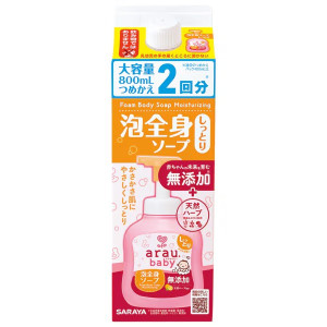 아라우 베이비 거품 전신 비누 촉촉 리필 800ml