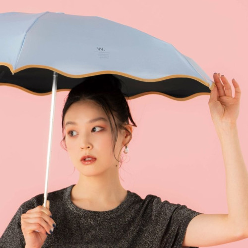 Wpc. 차광 웨이브 파이핑 파라솔 미니 양산