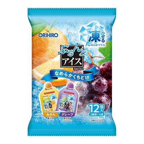 [2025신상] 오리히로 아이스 곤약젤리 프리미엄 카페 귤 + 포도 맛
