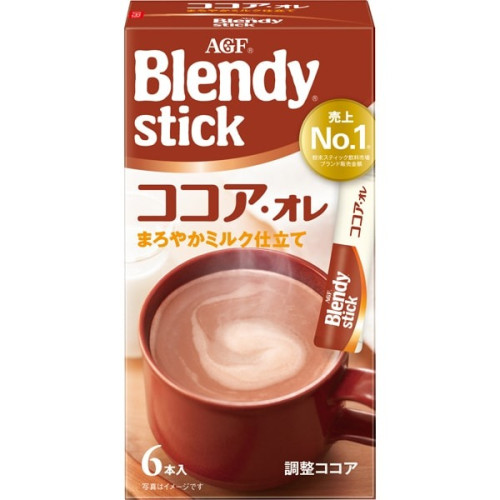 AGF 블렌디 스틱 카페오레 코코아 오레 6개입