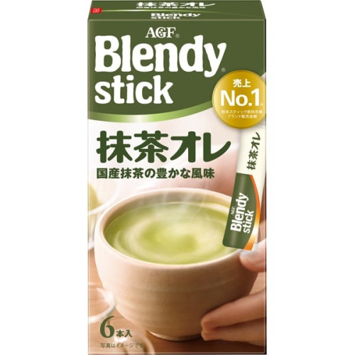 AGF 블렌디 스틱 카페오레 녹차오레 6개입