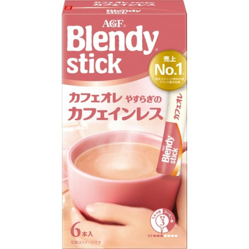 AGF 블렌디 스틱 카페오레  편안한 카페인리스 6개입