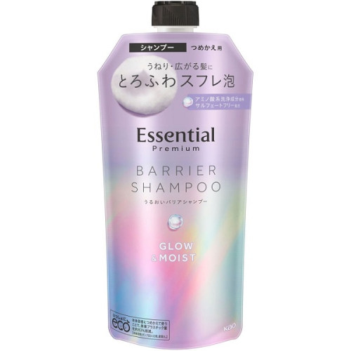 에센셜 프리미엄 수분 바리어 샴푸 글로우&모이스트 리필 340ml