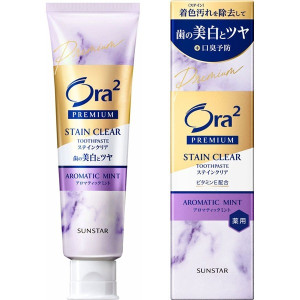 썬스타 Ora2 PREMIUM 스테인 클리어 치약 아로마틱 민트 100g
