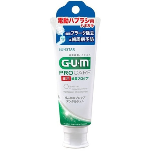 썬스타 GUM 치주 프로 케어 덴탈 젤 치약 전동 칫솔용 65g