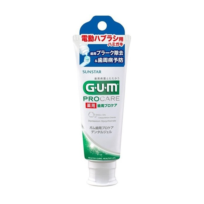 썬스타 GUM 치주 프로 케어 덴탈 젤 치약 전동 칫솔용 65g