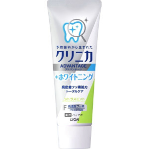 클리니카 어드밴티지 +화이트닝 치약 시트러스민트 고농도 불소 배합 (1450ppm) 130g