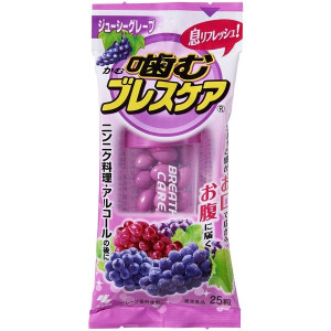 코바야시 제약 씹는 브레스케어 쥬시 그레이프 25정