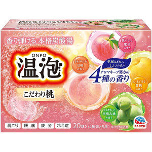 온포 고다와리 모모 탄산탕 입욕제 20정입