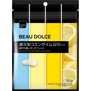 matsukiyo BEAU DOLCE 레드코엔자임Q10 세토우치산 레몬 타블렛 30g