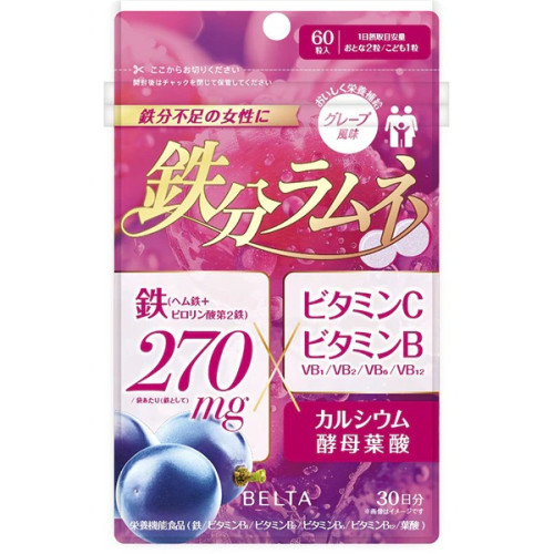벨타 철분 라무네 (BELTA 철분 보충용 츄어블 타블렛)