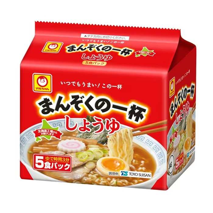 마루짱 만조쿠노 잇파이 간장라멘 5봉입