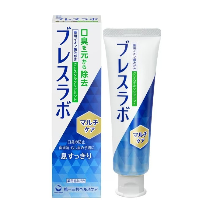 브레스랩 멀티 케어 치약 크리스탈 클리어 민트 90g